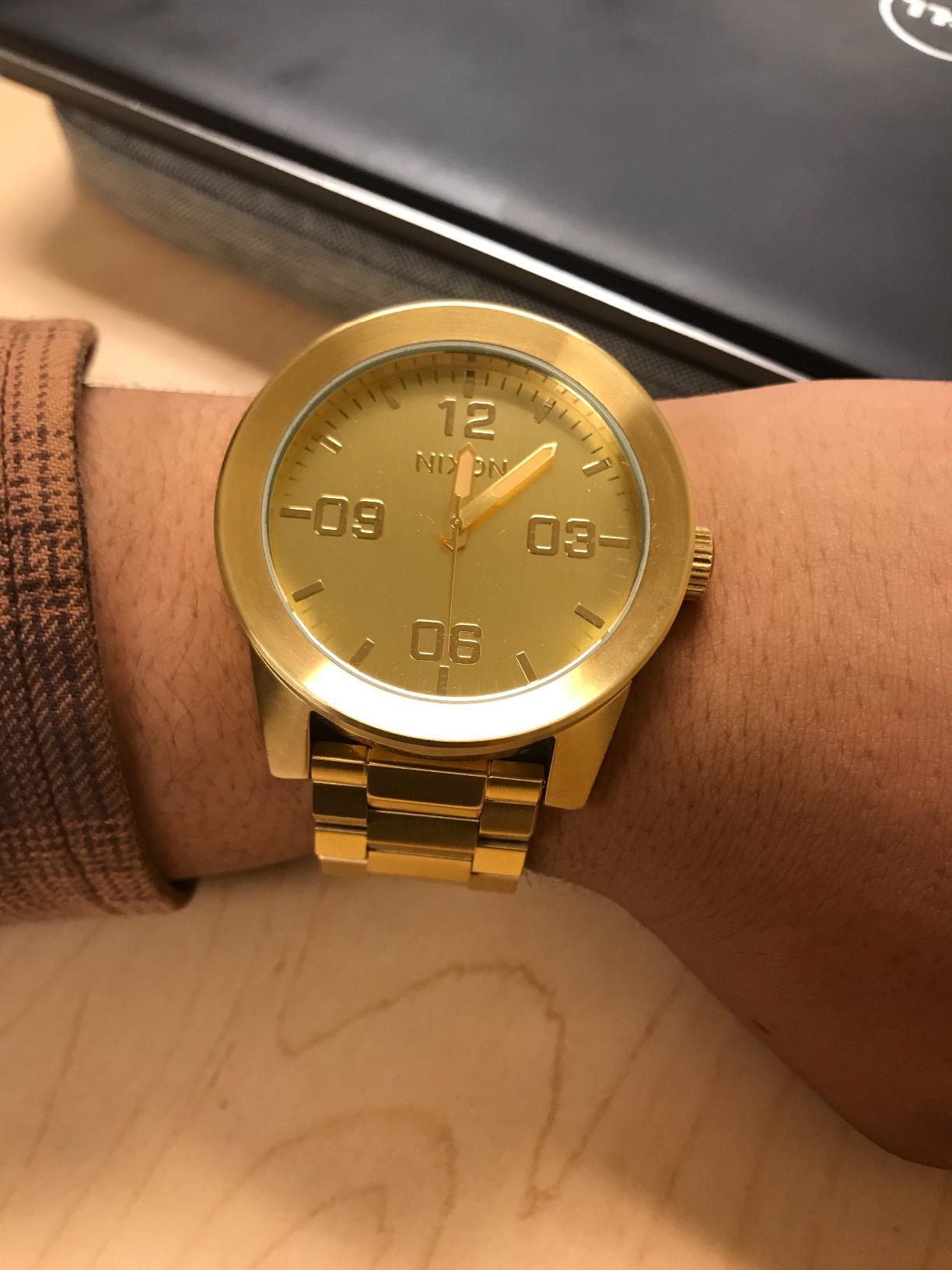 Nixon Corporal SS A346. 100m Water Resistant XL Men’s Watch (48mm Watch Face. 24mm Stainless Steel Band) customer photo 1