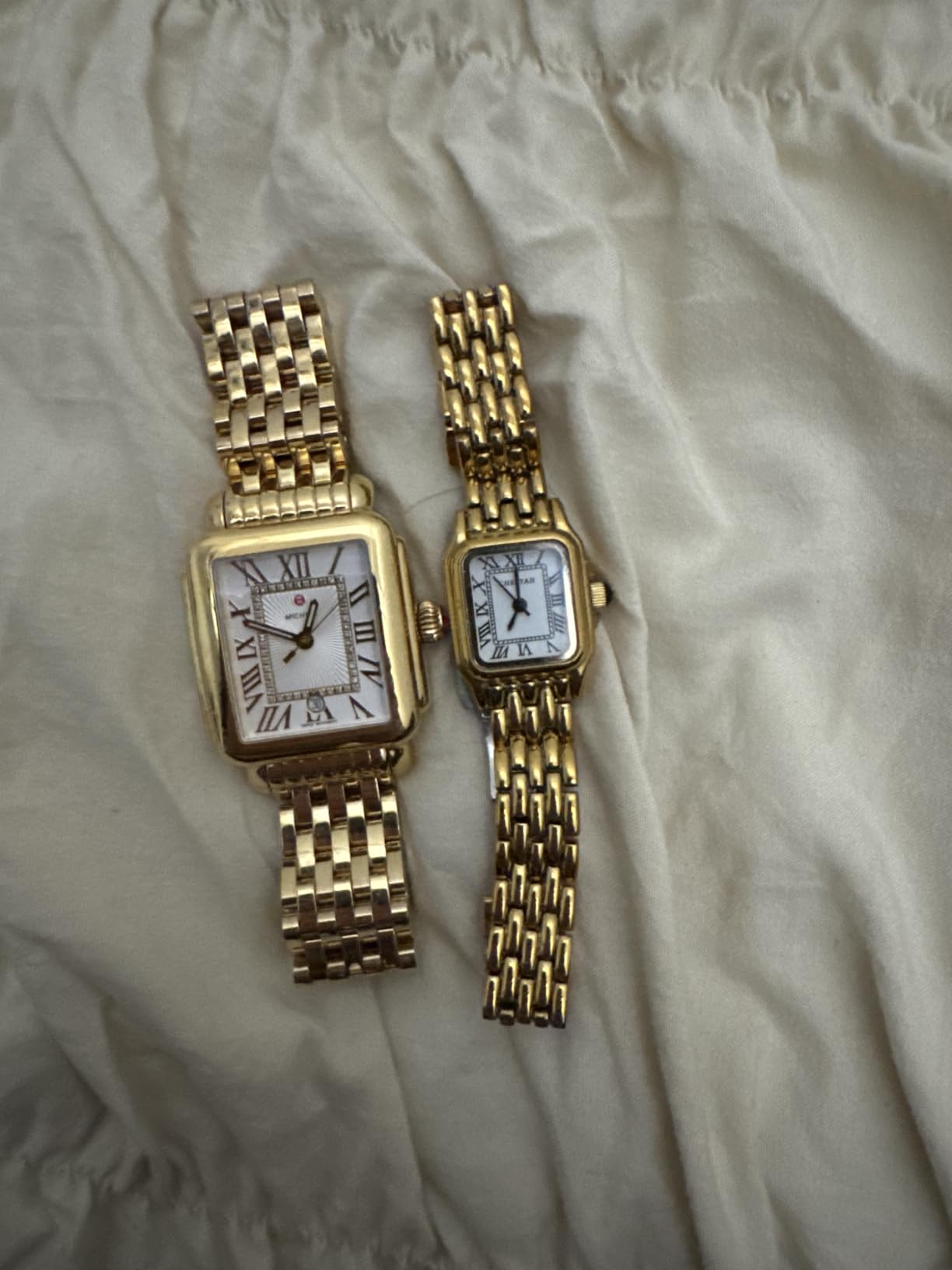 CHEETAH Gold Watches for Women with Small Vintage Bracelet, Rectangular Case Roman Dial customer photo 1