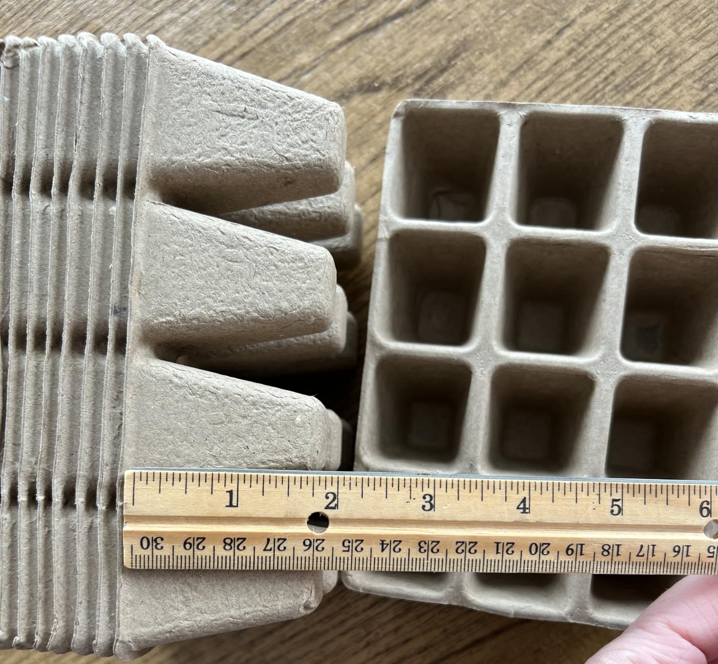 Doter 10 Packs Seedling Starter Trays 120 Cells, Biodegradable Seed Germination Trays Plant Starter Peat Pots for Seedlings customer photo 2
