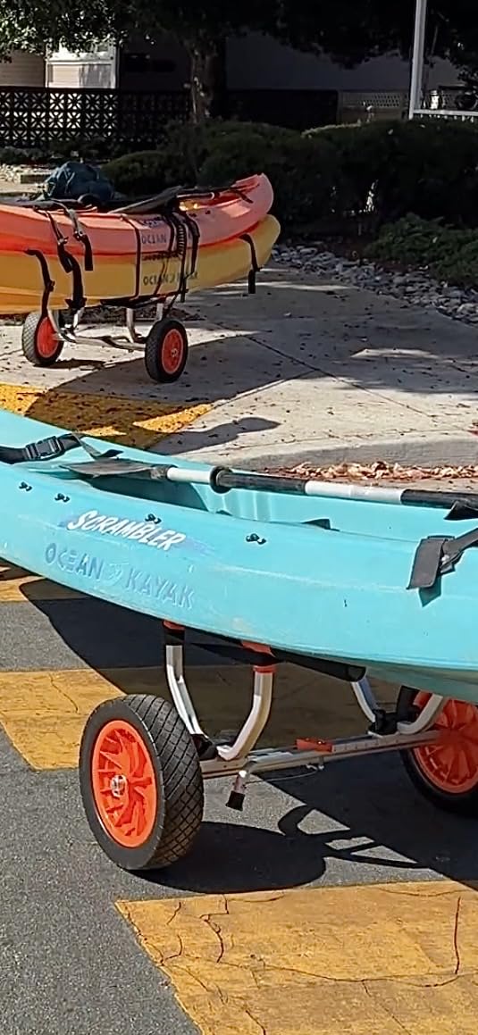 VEVOR Kayak Cart, Heavy Duty 450 lbs Load Capacity, 12'' Solid Tires customer photo 1