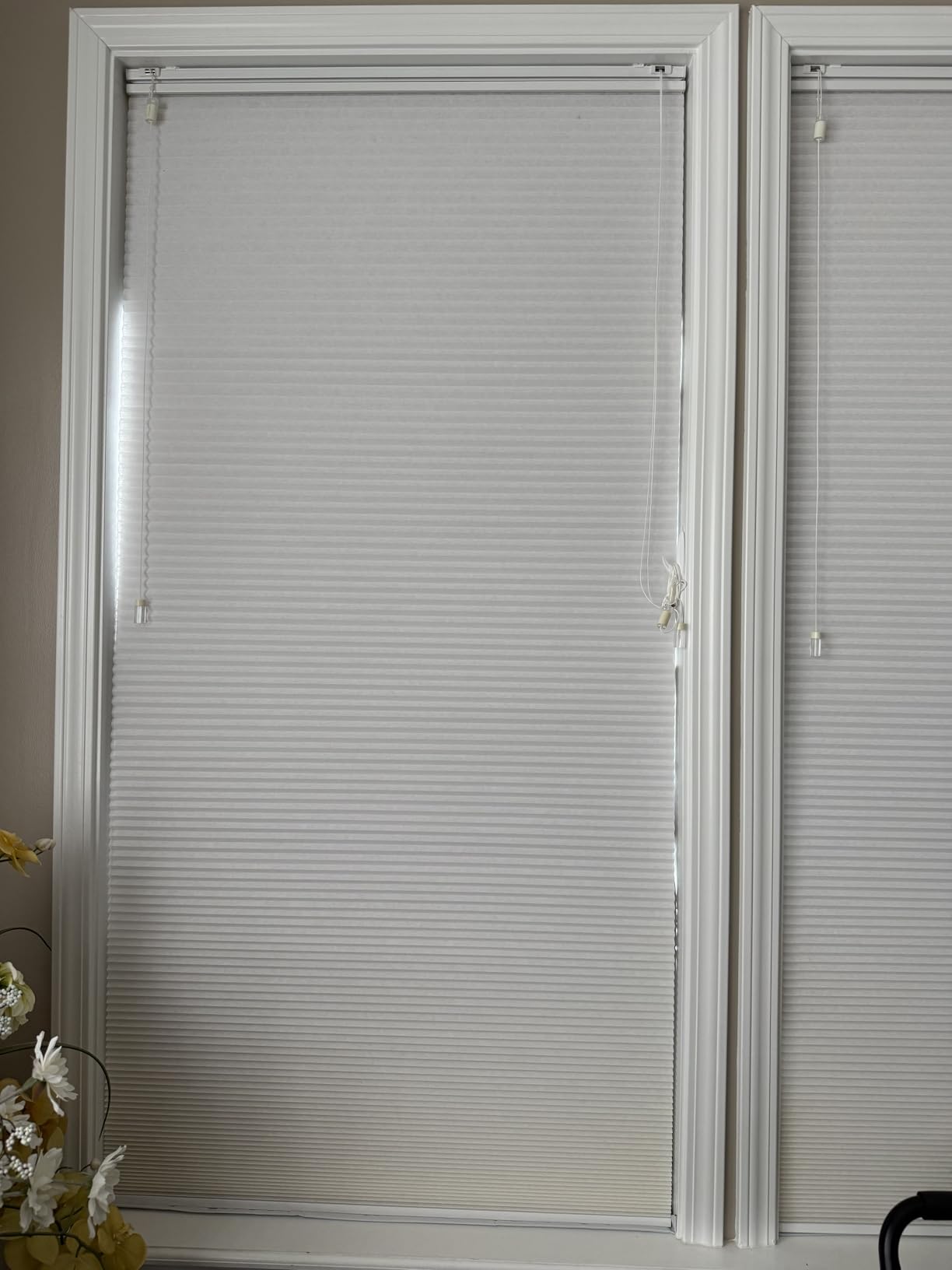 SAUIRS Blackout Roller Window Shades, Cordless Blinds for Indoor Windows No Tools No Drill Pull Down Window Shades,Thermal Insulated Fabric UV for Home, Office, Bedroom, Door (26''W x 68''H, Black) customer photo 1