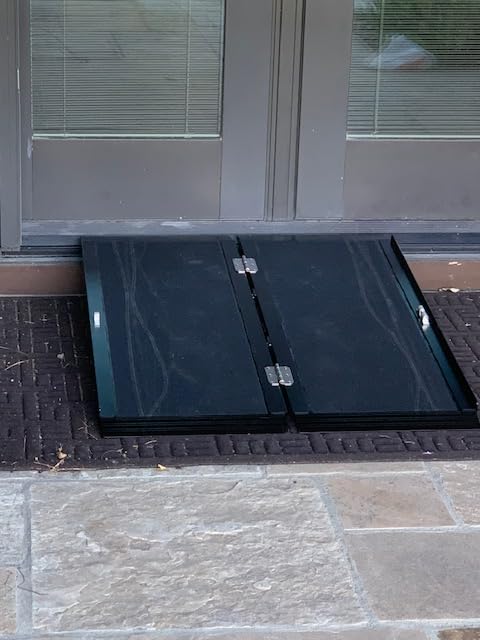8FT Folding Handicap Wheelchair Ramp with Quick-Lock for Home Doorways customer photo 2