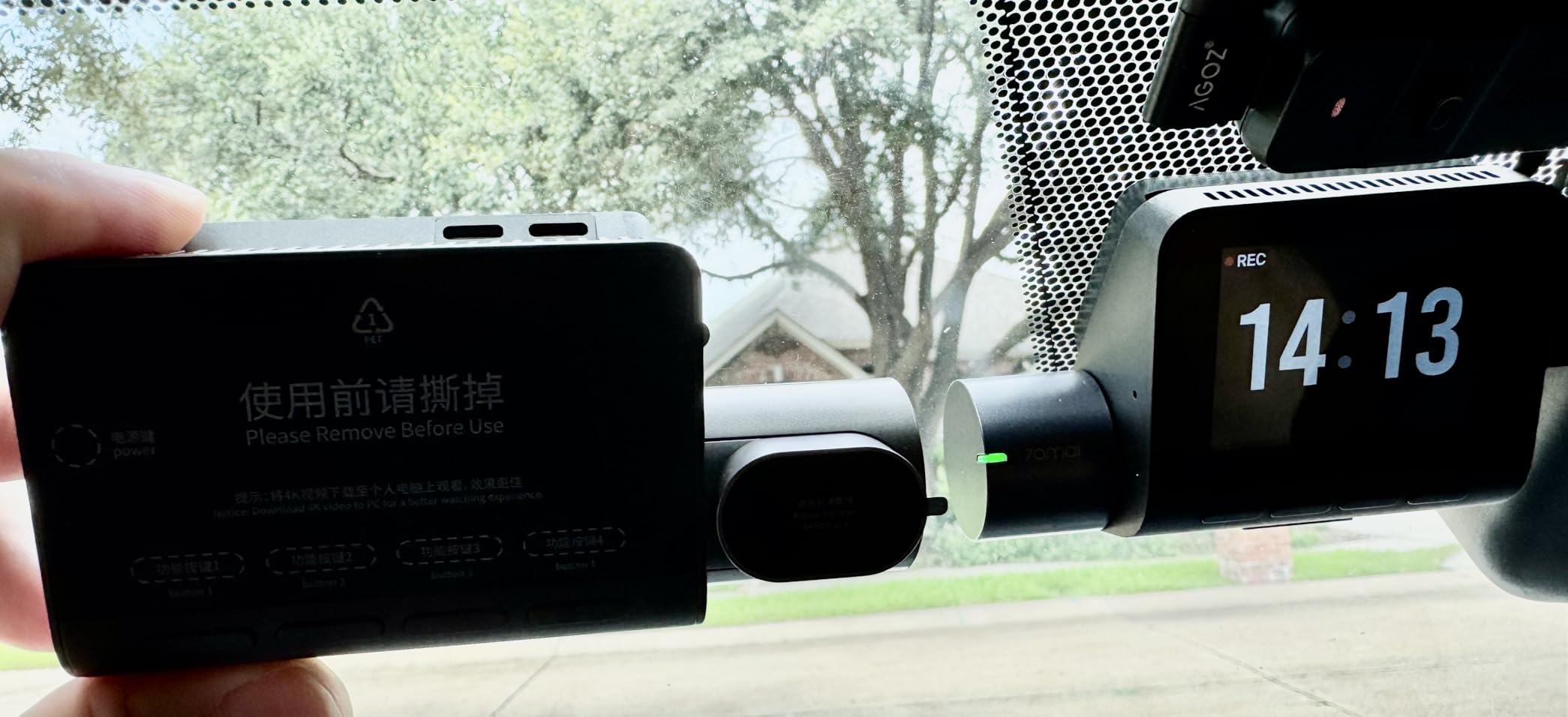 70mai 4K T800 3 Channel Dash Cam, Dash Cam Front and Rear Inside(2160P+2160P+1080P), STARVIS 2 IMX678, HDR Night Vision, Dash Camera for Cars with 512GB Card, WiFi 6, 4G LTE, ADAS, 24H Parking Mode customer photo 1