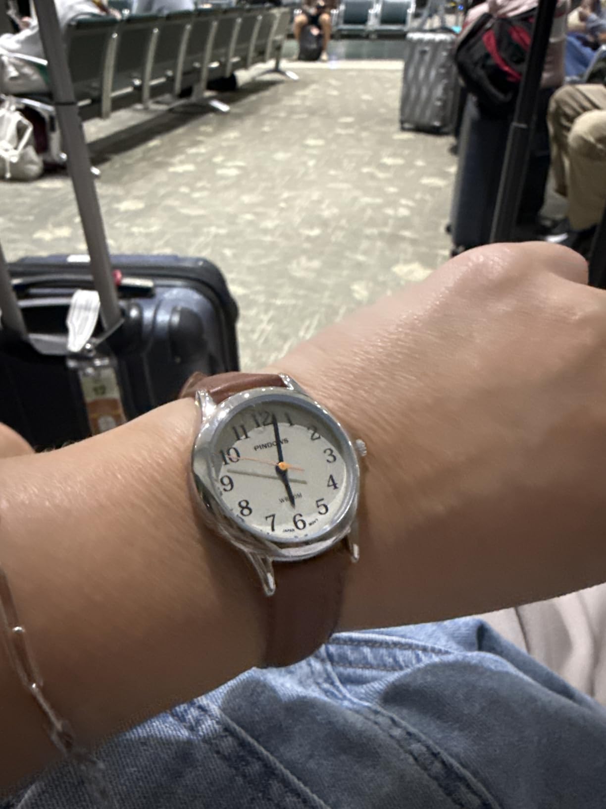 PINDOWS Small Analog Watches for Women, Ladies, Minimalist Leather Band customer photo 1