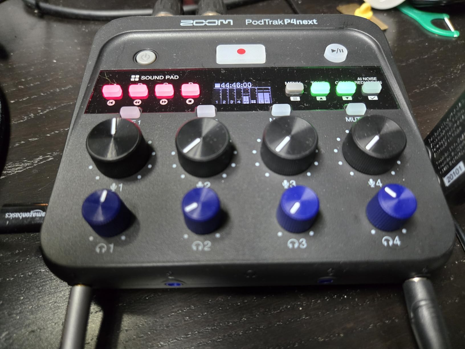 Zoom PodTrak P4next Podcast Recorder Bundle with 2xZDM-1 Mic Packs customer photo 1