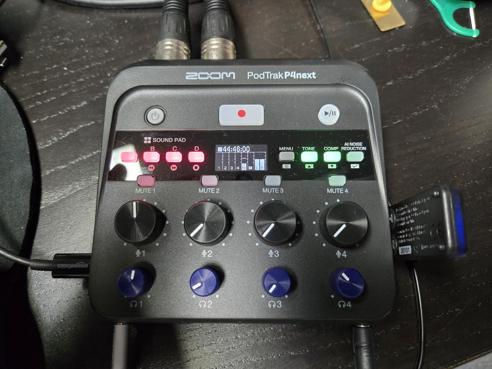 Zoom PodTrak P4next Podcast Recorder Bundle with 2xZDM-1 Mic Packs customer photo 2