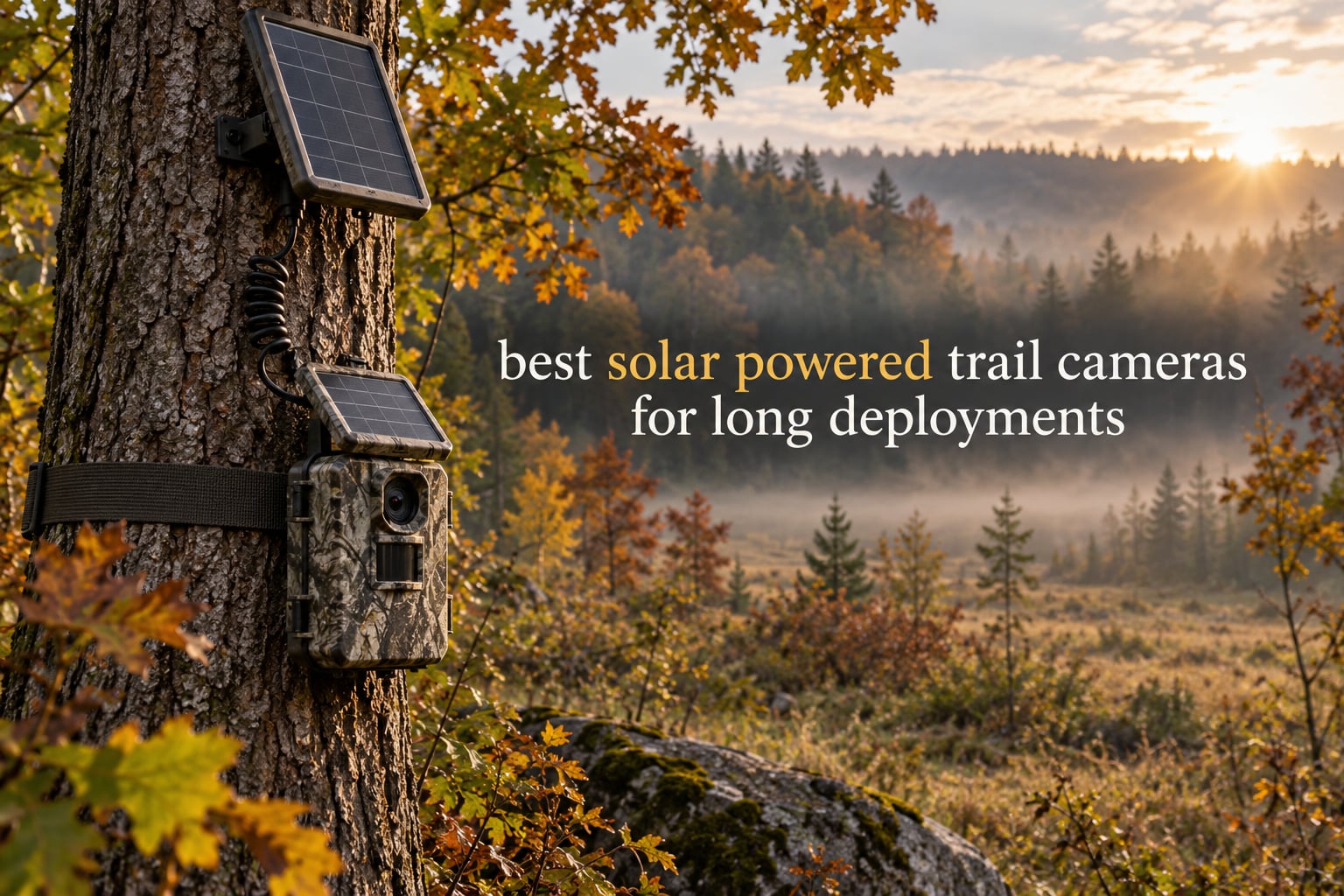 best solar powered trail cameras for long deployments