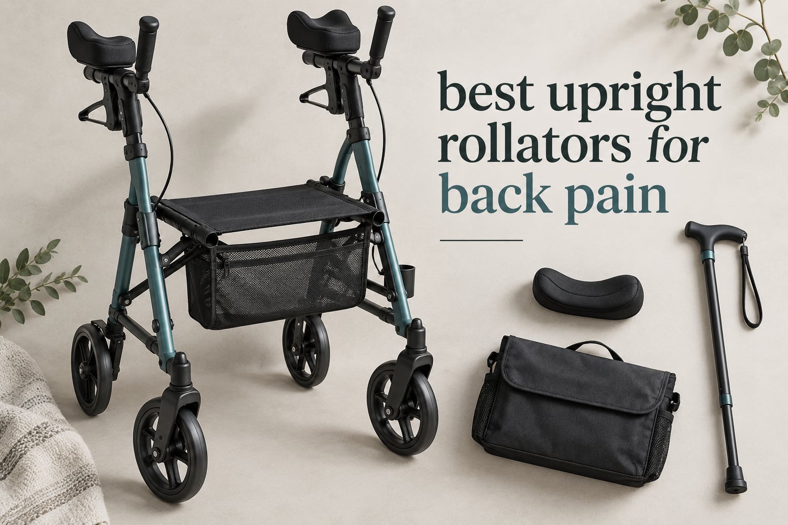 best upright rollators for back pain