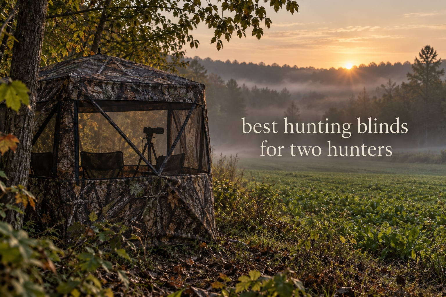 best hunting blinds for two hunters
