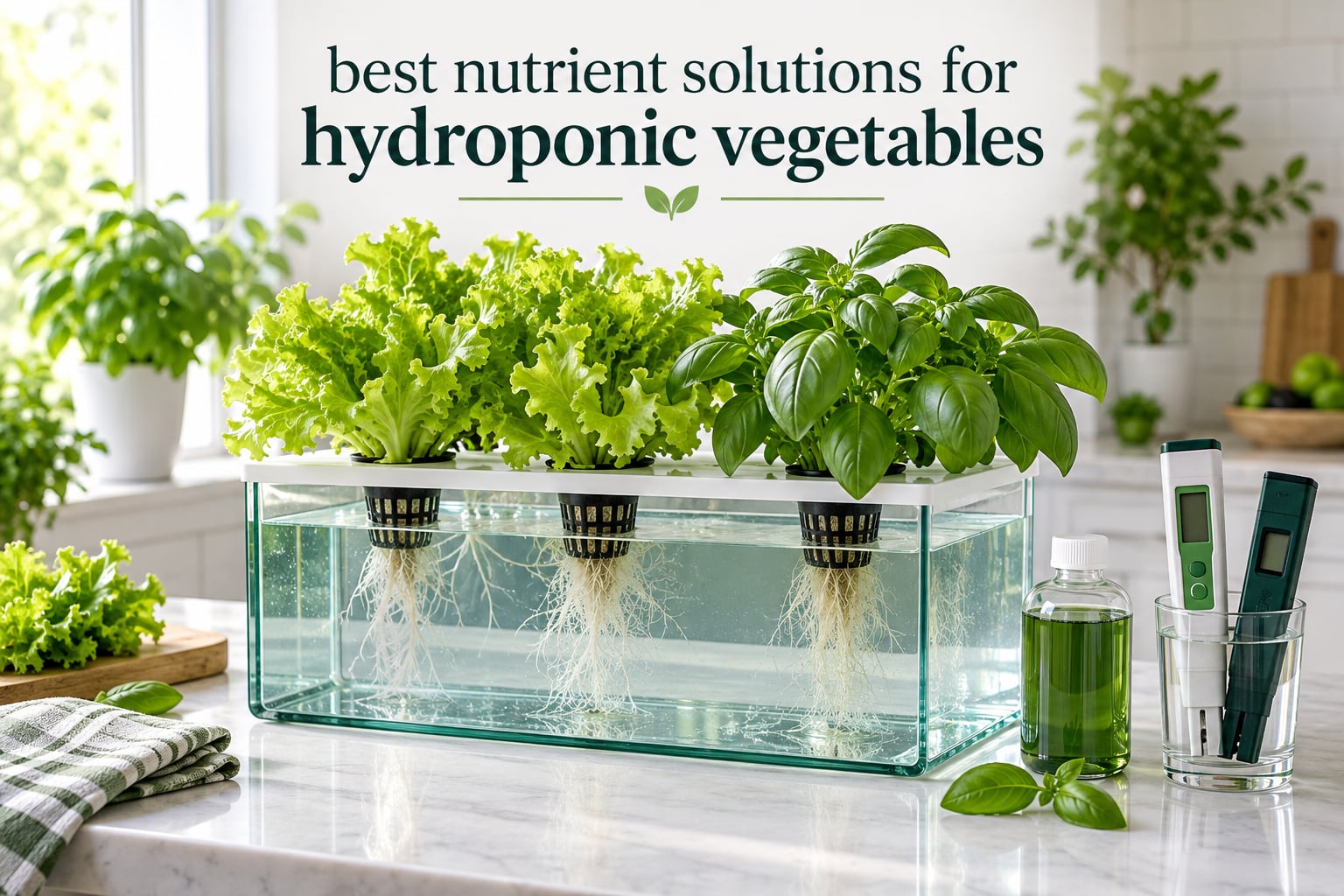 best nutrient solutions for hydroponic vegetables