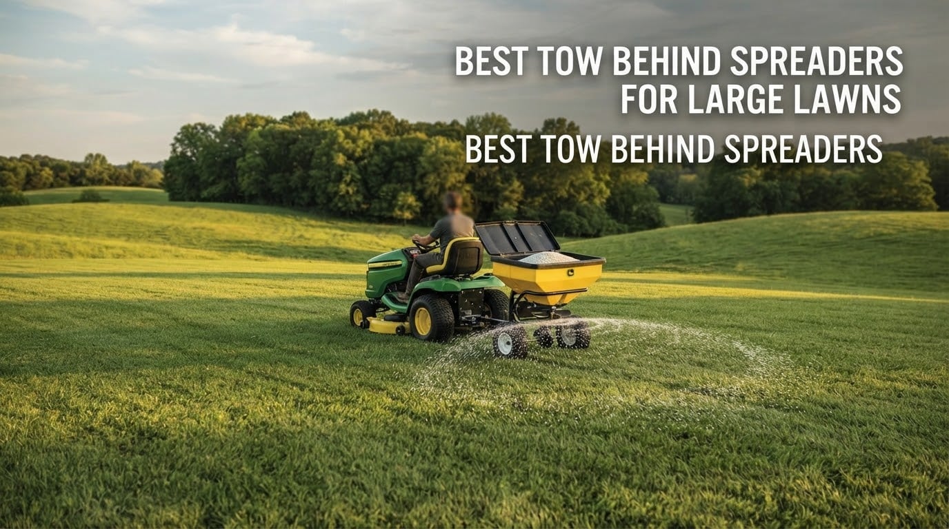 best tow behind spreaders for large lawns