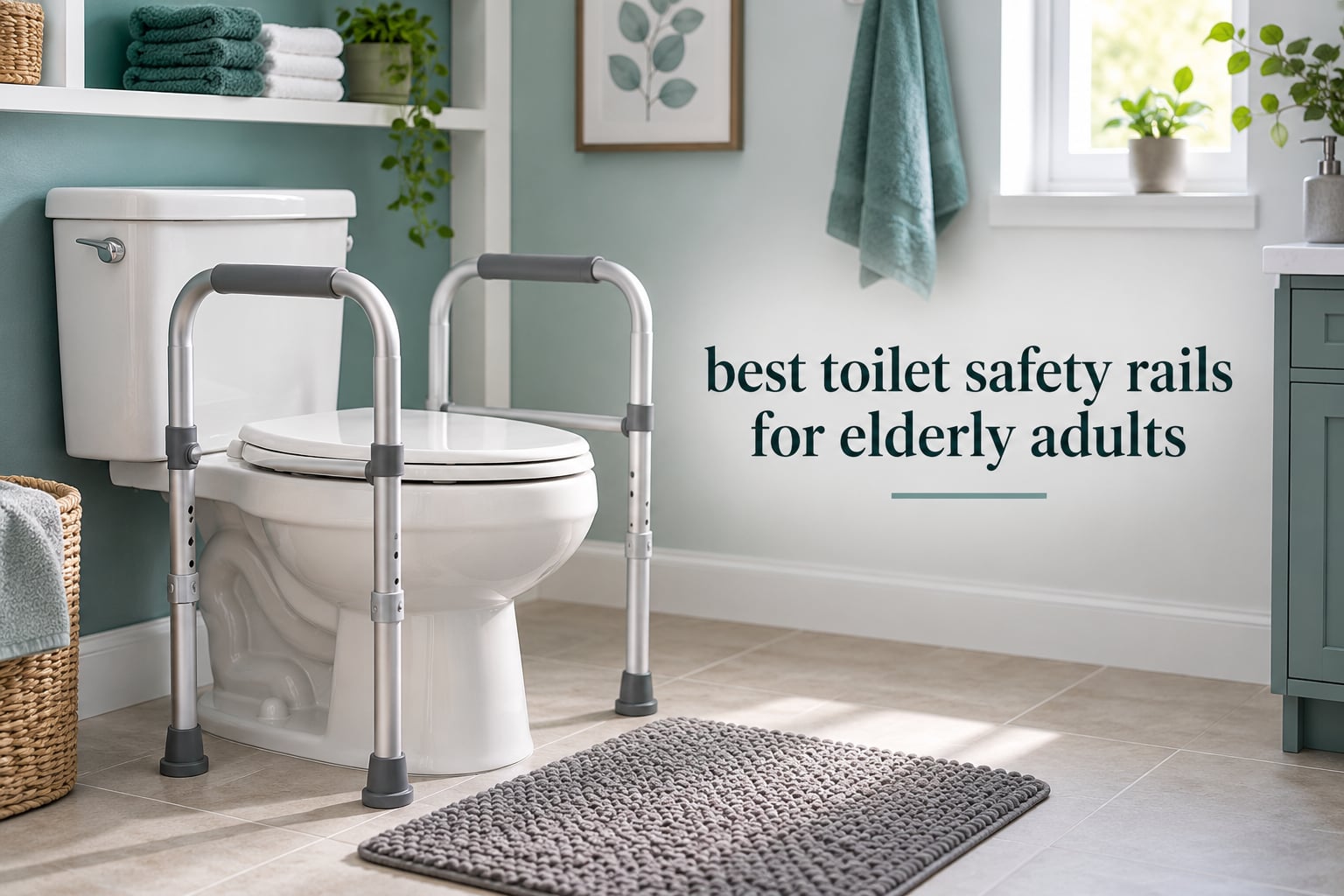 best toilet safety rails for elderly adults