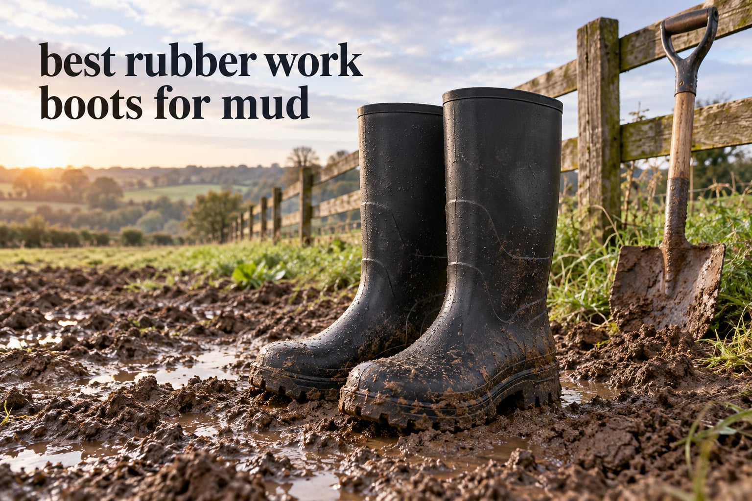 best rubber work boots for mud