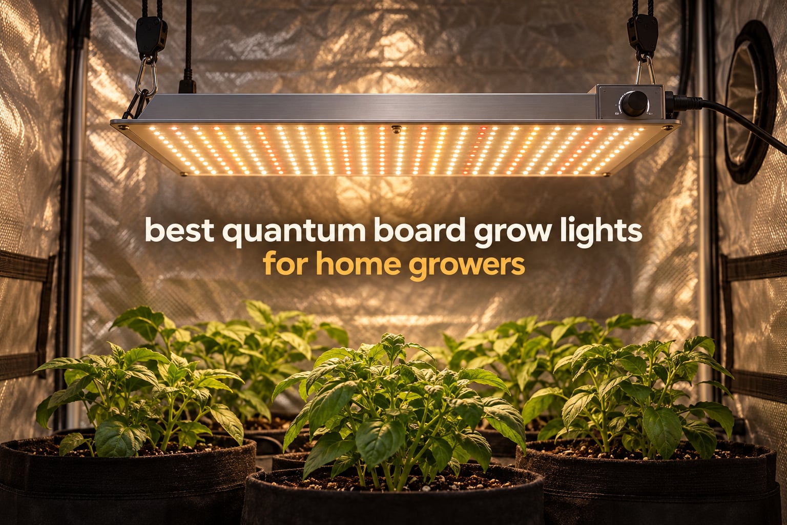 best quantum board grow lights for home growers