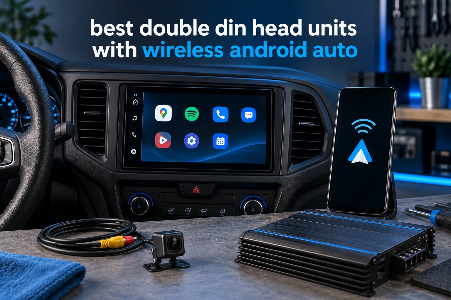 best double din head units with wireless android auto