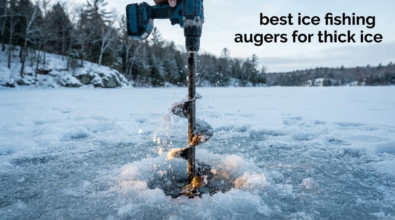 best ice fishing augers for thick ice