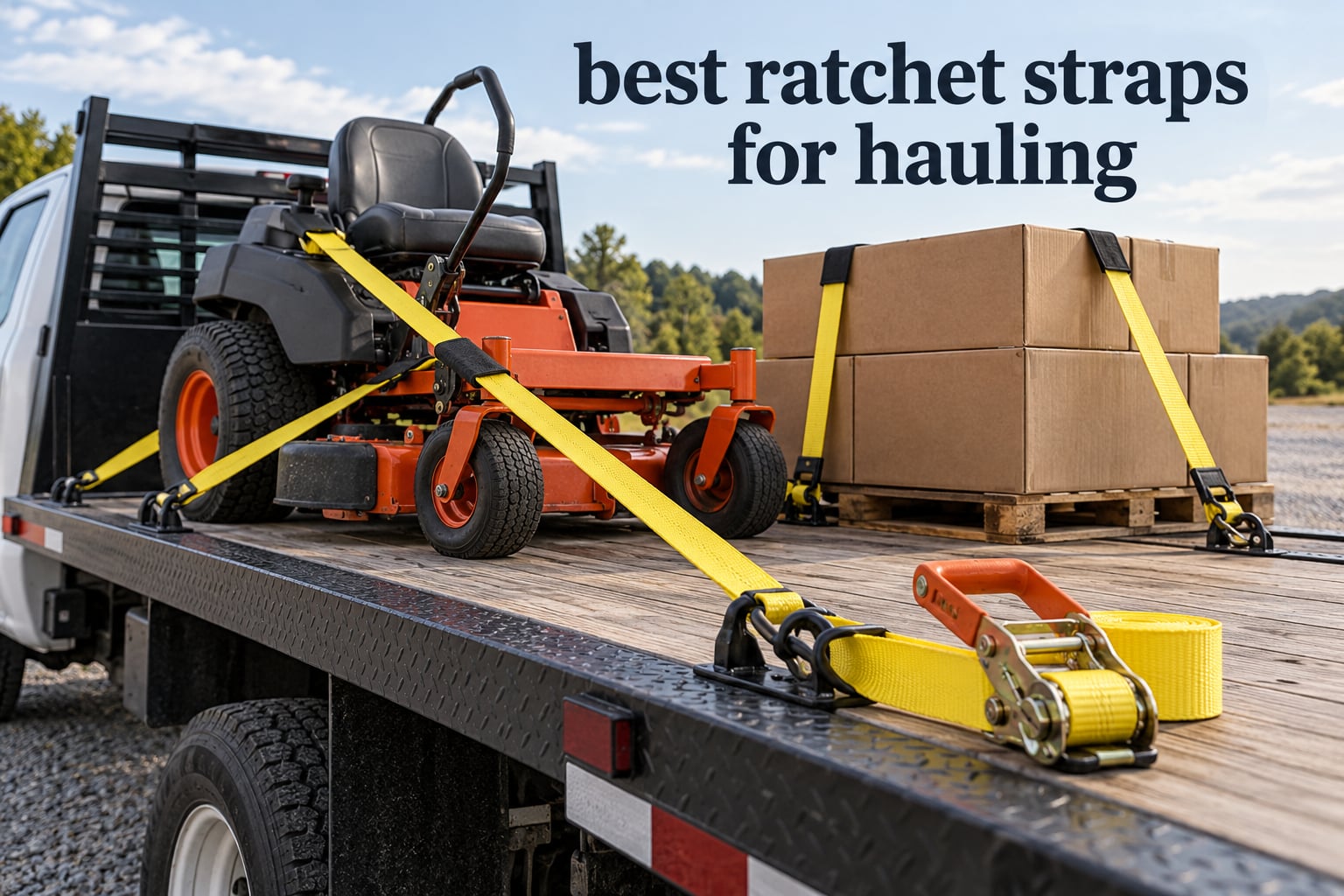 best ratchet straps for hauling