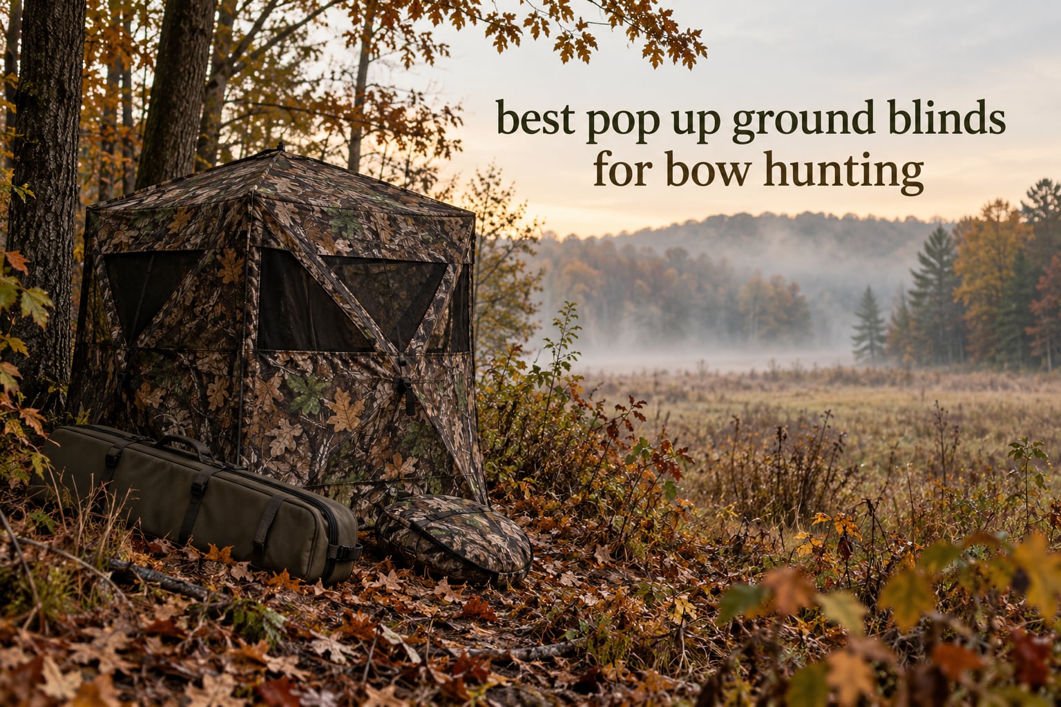 best pop up ground blinds for bow hunting