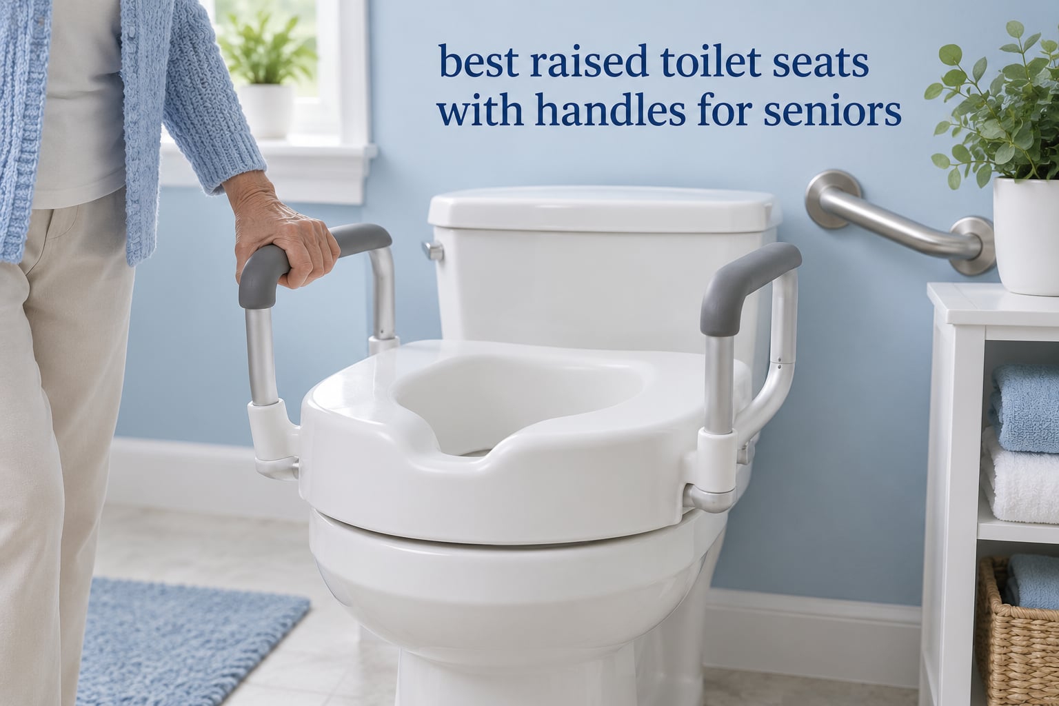 best raised toilet seats with handles for seniors