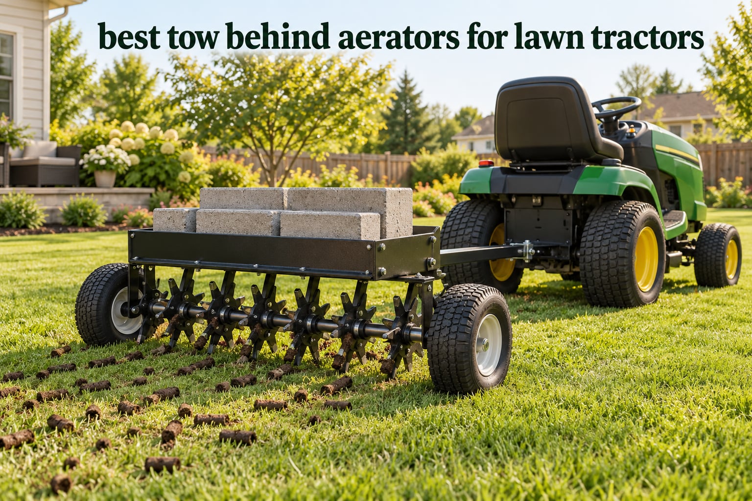 best tow behind aerators for lawn tractors