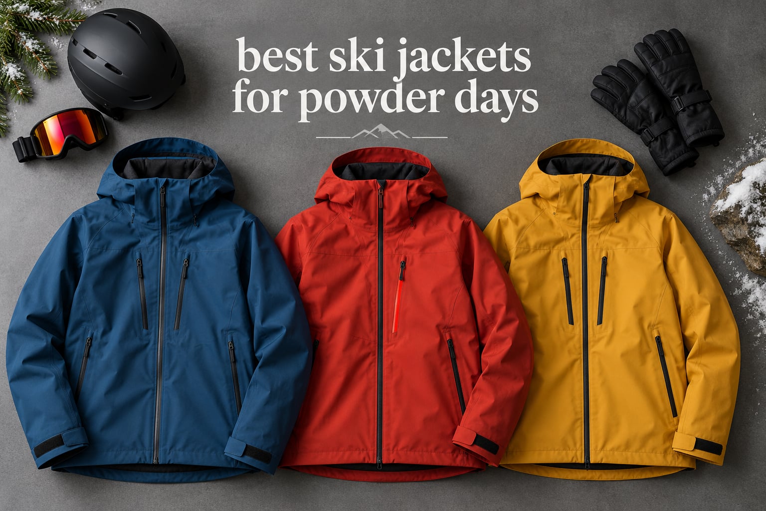best ski jackets for powder days