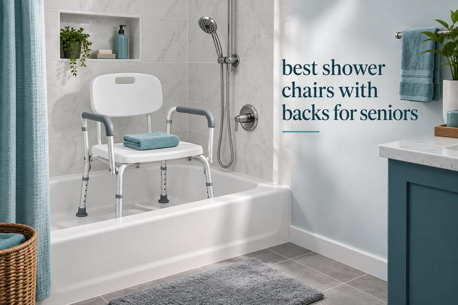 best shower chairs with backs for seniors