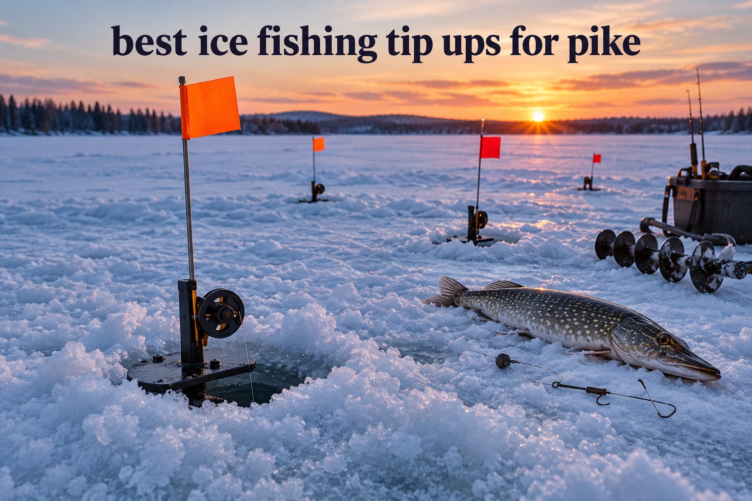 best ice fishing tip ups for pike