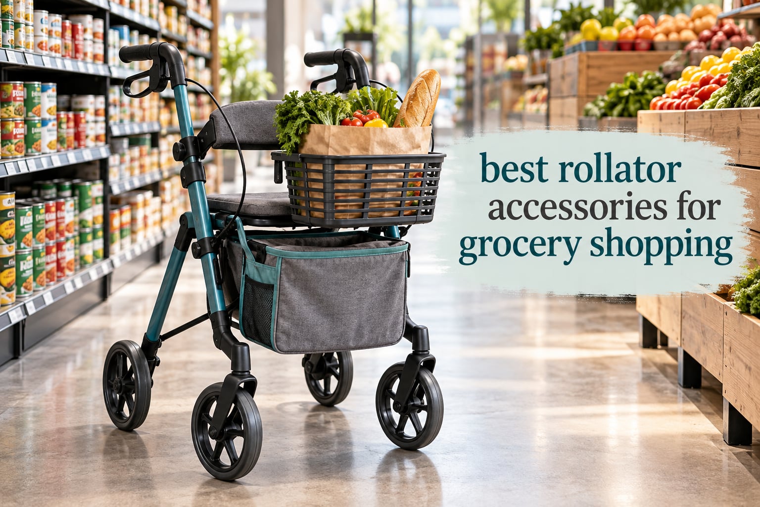 best rollator accessories for grocery shopping