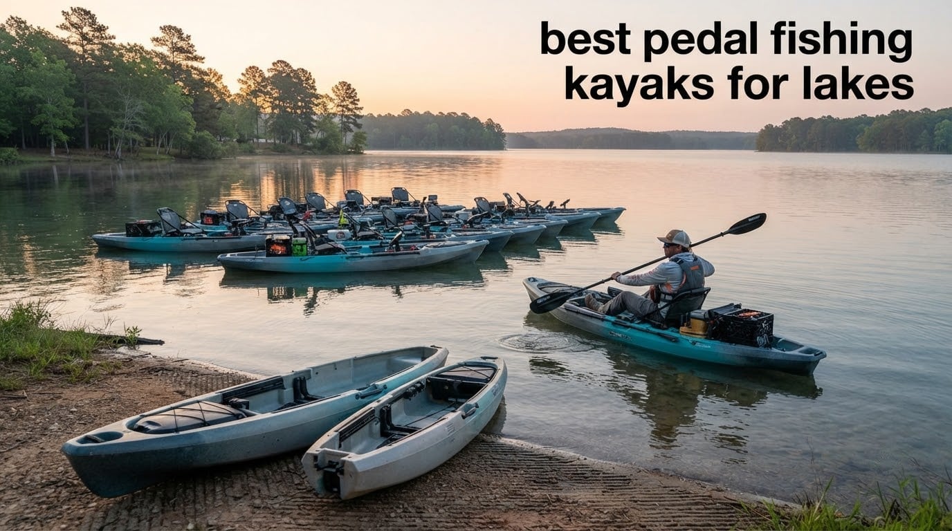 best pedal fishing kayaks for lakes