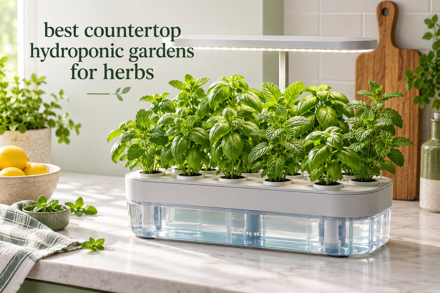 best countertop hydroponic gardens for herbs